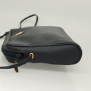 Christian Dior Honeycomb Canvas Shoulder Bag PVC Navy gold Auth BA2781-4
