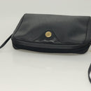 Christian Dior Honeycomb Canvas Shoulder Bag PVC Navy gold Auth BA2781-6