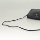 Christian Dior Honeycomb Canvas Shoulder Bag PVC Navy gold Auth BA2781-7