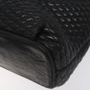 BALLY Chain Shoulder Bag Leather Black Gold Auth BA2785-10