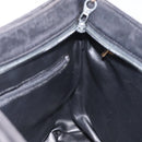 BALLY Chain Shoulder Bag Leather Black Gold Auth BA2785-17