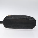 BALLY Chain Shoulder Bag Leather Black Gold Auth BA2785-9