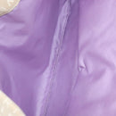 BVLGARI Logo Mania Tote Bag Canvas Leather Beige Silver Auth BA2788-16