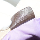 BVLGARI Logo Mania Tote Bag Canvas Leather Beige Silver Auth BA2788-19