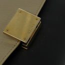 CELINE Trapeze Handtasche Wildleder 2-Wege Beige Gold Auth BA2807-9