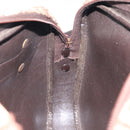 Christian Dior Trotter Canvas Shoulder Bag Brown Gold Auth BA2808-19