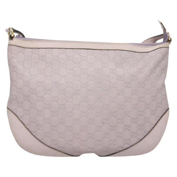 GUCCI GG Canvas Guccissima Bag Leather Outlet Purple Gold 272380 Auth BA2809