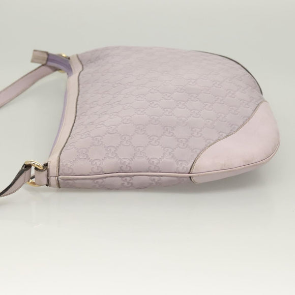 GUCCI GG Canvas Guccissima Bag Leather Outlet Purple Gold 272380 Auth BA2809