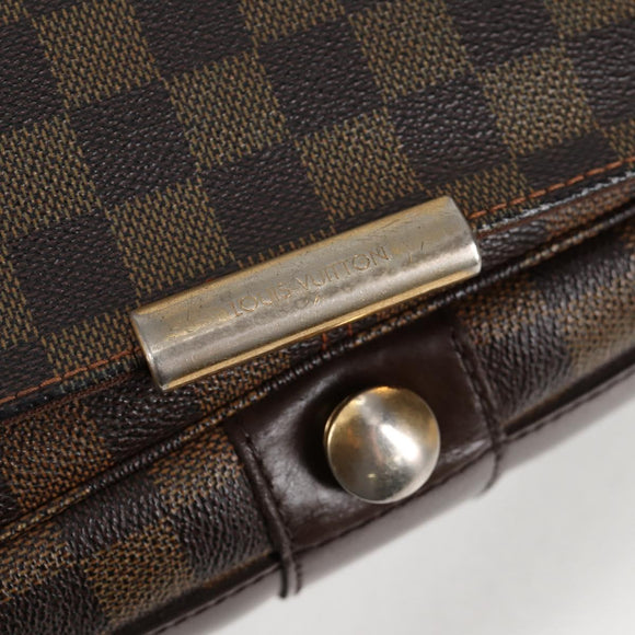 LOUIS VUITTON Damier Ebene Bastille Shoulder Bag N45258 LV Auth BA2818
