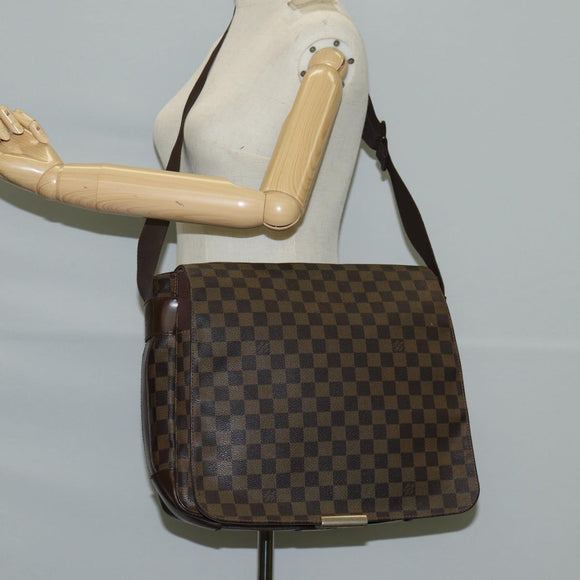 LOUIS VUITTON Damier Ebene Bastille Shoulder Bag N45258 LV Auth BA2818