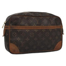 LOUIS VUITTON Monogram Compiegne 28 Clutch Bag M51845 LV Auth BA282-1
