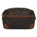 LOUIS VUITTON Monogram Compiegne 28 Clutch Bag M51845 LV Auth BA282-2
