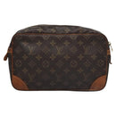 LOUIS VUITTON Monogram Compiegne 28 Clutch Bag M51845 LV Auth BA282-2