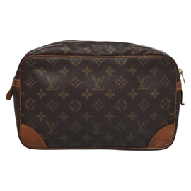LOUIS VUITTON Monogram Compiegne 28 Clutch Bag M51845 LV Auth BA282 - 0