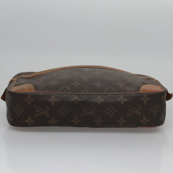 LOUIS VUITTON Monogram Compiegne 28 Clutch Bag M51845 LV Auth BA282