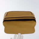 CARTIER Clutch Bag Leather Yellow Gold Auth BA2823-9