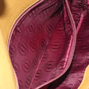 CARTIER Clutch Bag Leather Yellow Gold Auth BA2823-12