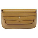 CARTIER Clutch Bag Leather Yellow Gold Auth BA2823-13