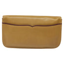 CARTIER Clutch Bag Leather Yellow Gold Auth BA2823-2