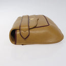CARTIER Clutch Bag Leather Yellow Gold Auth BA2823-4
