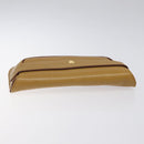 CARTIER Clutch Bag Leather Yellow Gold Auth BA2823-5