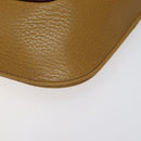 CARTIER Clutch Bag Leather Yellow Gold Auth BA2823-7