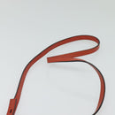 Chloe Faye Small Shoulder Bag Leather Suede Red Gold Auth BA2824-14