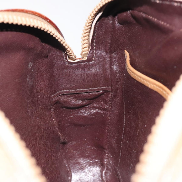 GUCCI Micro GG Canvas Shoulder Bag Brown Gold Auth BA2829