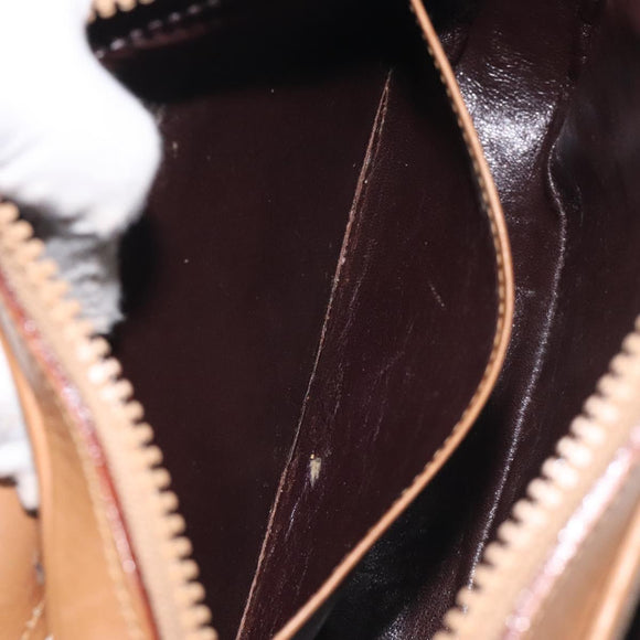 GUCCI Micro GG Canvas Shoulder Bag Brown Gold Auth BA2829