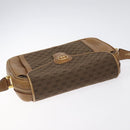 GUCCI Micro GG Canvas Shoulder Bag Brown Gold Auth BA2829-6