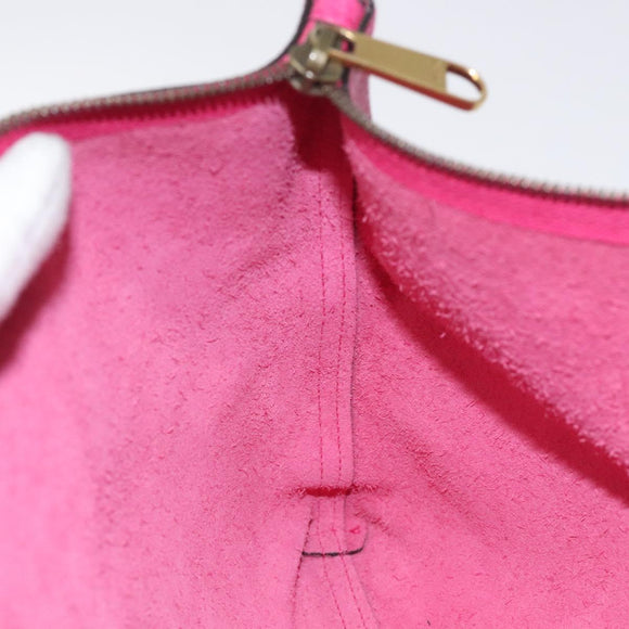 GUCCI Clutch Bag Leather Pink Gold 500984 Auth BA2830