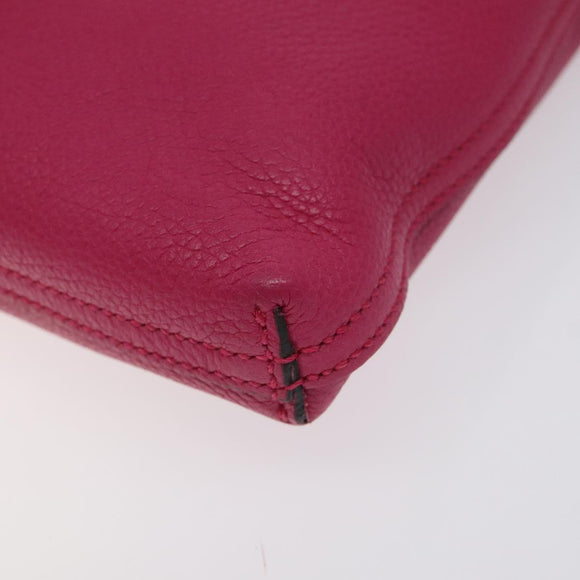 GUCCI Clutch Bag Leather Pink Gold 500984 Auth BA2830