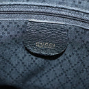 GUCCI Bamboo Hand Bag Suede 2way Black Gold 000 122 0316 Auth BA2836-17