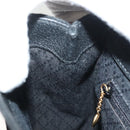 GUCCI Bamboo Hand Bag Suede 2way Black Gold 000 122 0316 Auth BA2836-19