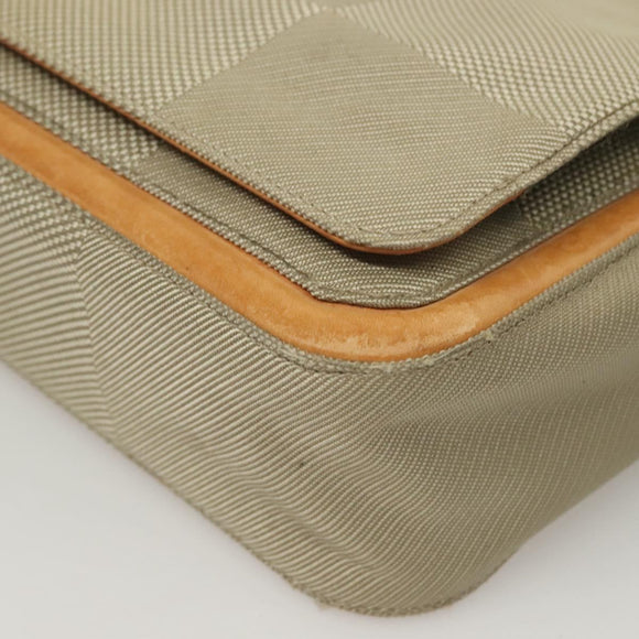 LOUIS VUITTON Damier Geant Messager NM Shoulder Bag Gray LV Auth BA2846