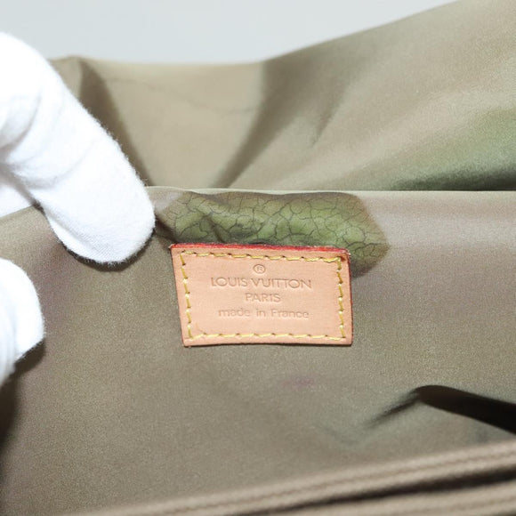 LOUIS VUITTON Damier Geant Messager NM Shoulder Bag Gray LV Auth BA2846