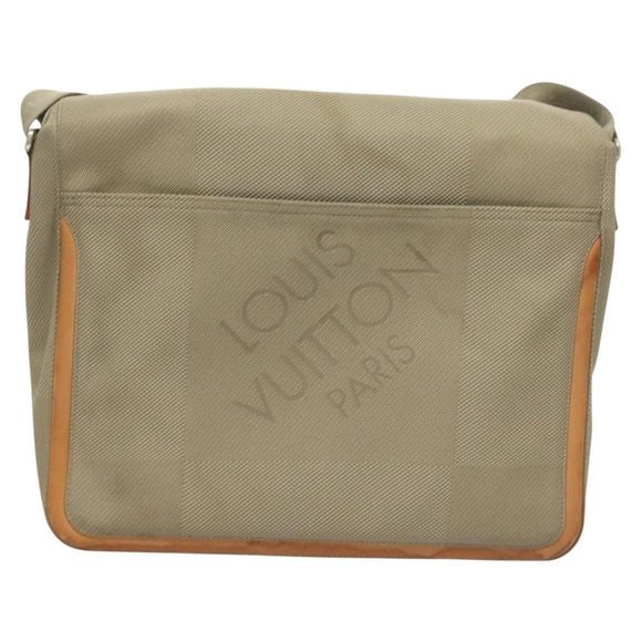 LOUIS VUITTON Damier Geant Messager NM Shoulder Bag Gray LV Auth BA2846