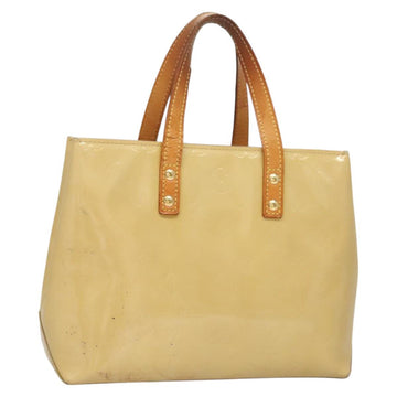 LOUIS VUITTON Monogram Vernis Reade PM Hand Bag Beige M91334 LV Auth BA2848