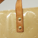 LOUIS VUITTON Monogram Vernis Reade PM Hand Bag Beige M91334 LV Auth BA2848-10