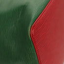 LOUIS VUITTON Epi Petit Noe Shoulder Bag Bicolor Green Red M44147 LV Auth BA2850-9