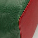 LOUIS VUITTON Epi Petit Noe Shoulder Bag Bicolor Green Red M44147 LV Auth BA2850-15