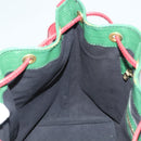 LOUIS VUITTON Epi Petit Noe Shoulder Bag Bicolor Green Red M44147 LV Auth BA2850-20