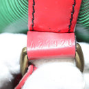 LOUIS VUITTON Epi Petit Noe Shoulder Bag Bicolor Green Red M44147 LV Auth BA2850-12