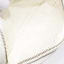 CHANEL Matelasse  Chain Shoulder Bag Lamb Skin White Gold CC Auth BA2855-10