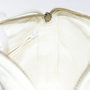 CHANEL Matelasse  Chain Shoulder Bag Lamb Skin White Gold CC Auth BA2855-19