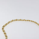 CHANEL Matelasse  Chain Shoulder Bag Lamb Skin White Gold CC Auth BA2855-14