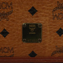 MCM Logogram Vicetos Shoulder Bag PVC Leather Brown Gold Auth BA2858-14