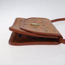 MCM Logogram Vicetos Shoulder Bag PVC Leather Brown Gold Auth BA2858-4