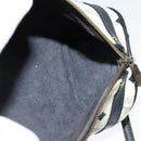 MCM Logogram Vicetos Shoulder Bag PVC Leather White Navy gold Auth BA2859-18