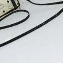 MCM Logogram Vicetos Shoulder Bag PVC Leather White Navy gold Auth BA2859-7